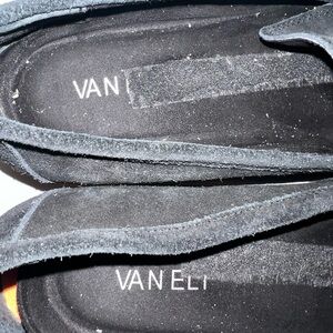 Van Eli Charcoal Suede Slip-Ons